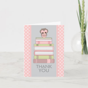 Sweet Owl on Books Thank You Card