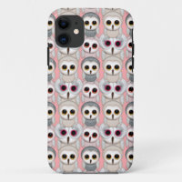 Sweet Owlets Baby Owls on Pale Pink Pattern