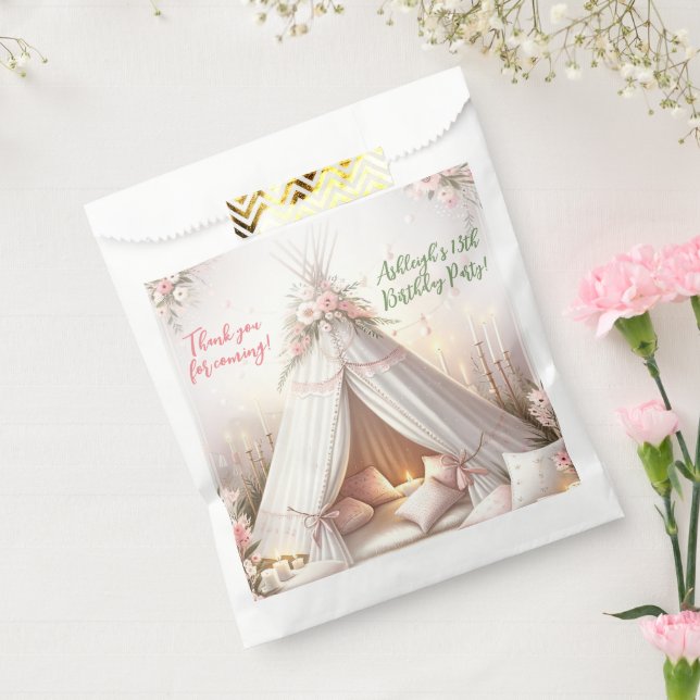 Sweet Pajama Party Girly Sleepover Birthday Favour Bag (Sealed)