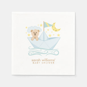 Sweet Paper Boat Bear Napkin