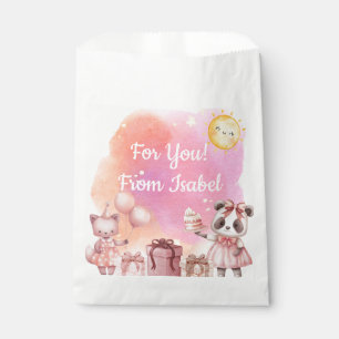 Sweet Pastel Animal Birthday Favour Bag