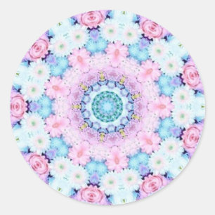 Sweet pastel flowers sticker