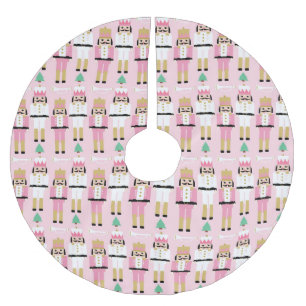 Sweet Pastel Nutcracker Christmas Brushed Polyester Tree Skirt