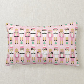 Sweet Pastel Nutcracker Christmas Lumbar Cushion