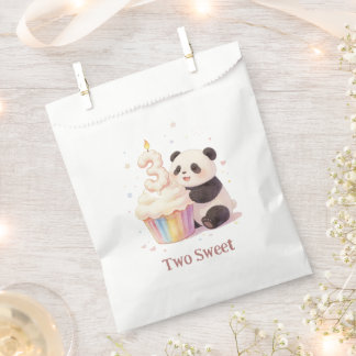 Sweet Pastel Panda Baby 3rd Birthday Favour Bag