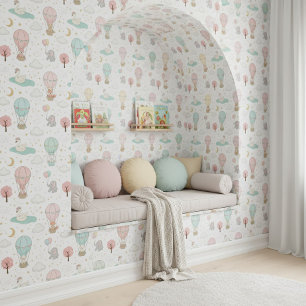 Sweet Pastel Swan & Friends Nursery ID1234 Wallpaper
