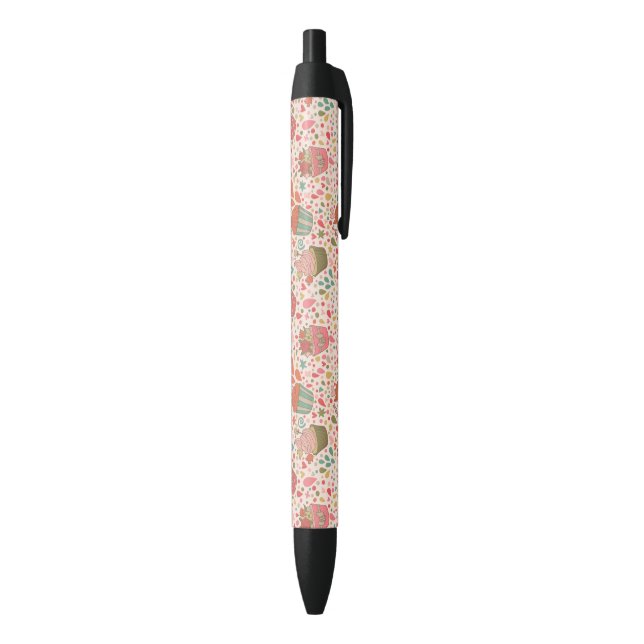 Sweet pattern black ink pen (Bottom (Vertical))
