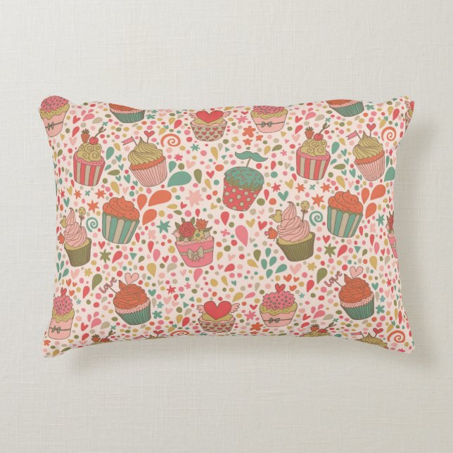 Sweet pattern decorative cushion (Front)