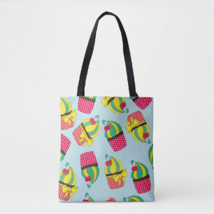 sweet pattern design. Vintage illustration Tote Bag