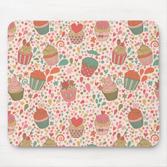 Sweet pattern mouse pad (Front)
