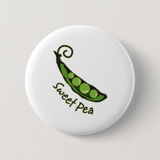Sweet Pea 6 Cm Round Badge (Front)