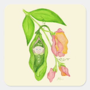 Sweet Pea Baby Girl stickers