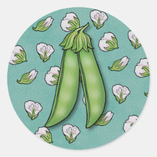 Sweet Pea Baby Shower Classic Round Sticker