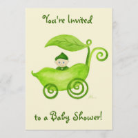 Sweet Pea Baby Shower Invitation