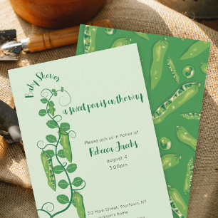 Sweet pea baby shower Invitation