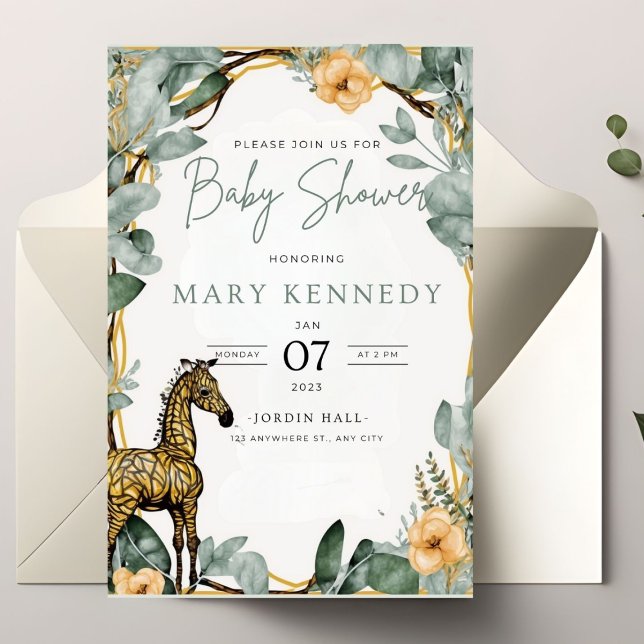Sweet Pea Baby Shower Invitation (Creator Uploaded)