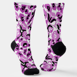 Sweet Pea (Berry) Fine Art Socks
