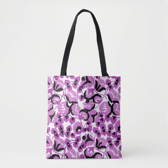 Sweet Pea (Berry) Fine Art Tote Bag (Front)