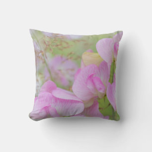 Sweet Pea Blossoms   Seabeck, WA Cushion