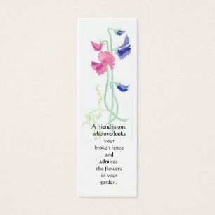 Sweet Pea Bookmark