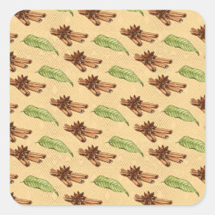 Sweet Pea Flower Square Sticker