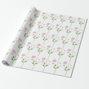 Sweet Pea Flower Wrapping Paper