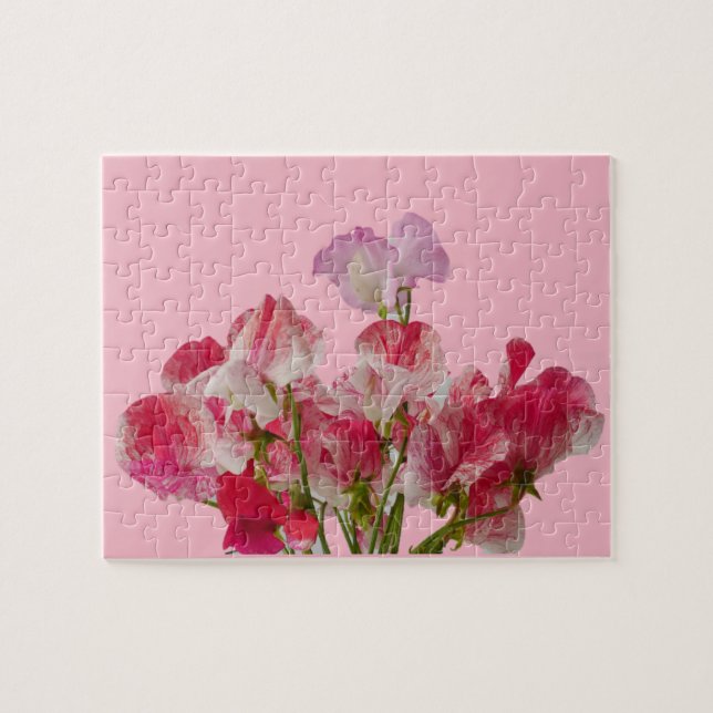 Sweet Pea Flowers Puzzle (Horizontal)