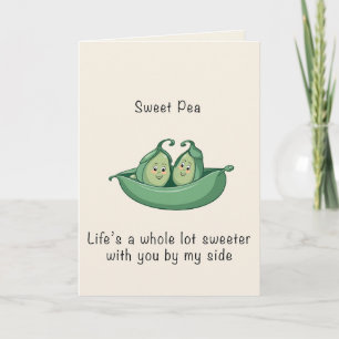Sweet Pea Folded Valentine Card