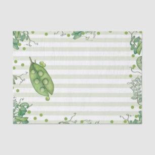 Sweet Pea Green Whimsical Polka Dot Baby Shower Tissue Paper