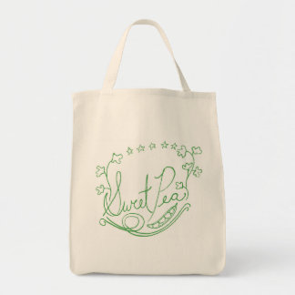 Sweet Pea Grocery Bag