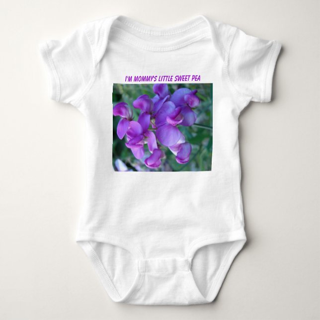 Sweet Pea, I'm Mummy's Little Sweet Pea Baby Bodysuit (Front)