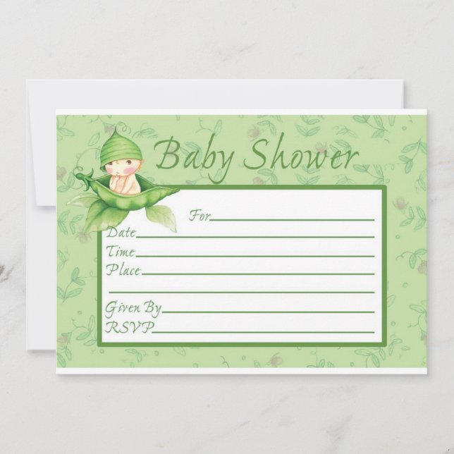 Sweet Pea Invitation (Front)