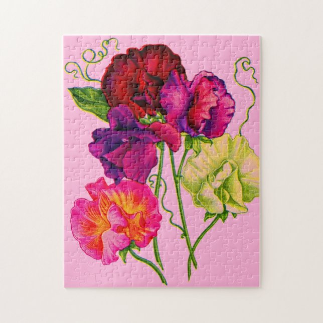sweet pea jigsaw puzzle (Vertical)