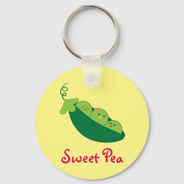 Sweet Pea Key Ring (Front)
