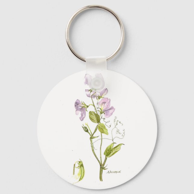 sweet pea key ring (Front)
