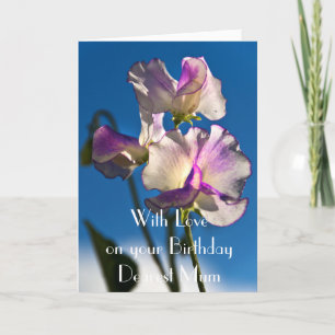 SWEET PEA MUM GREETING CARD