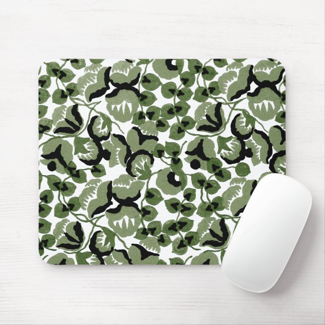 Sweet Pea (Olive) Fine Art Mouse Pad (With Mouse)