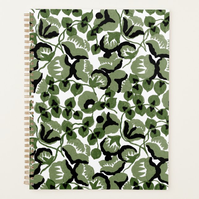 Sweet Pea (Olive) Fine Art Planner (Front)