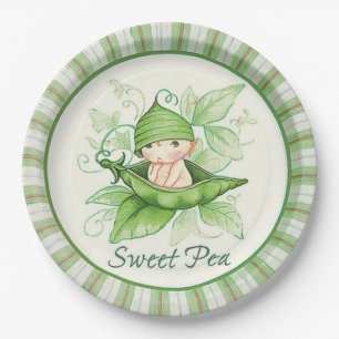 Sweet Pea Paper Plate
