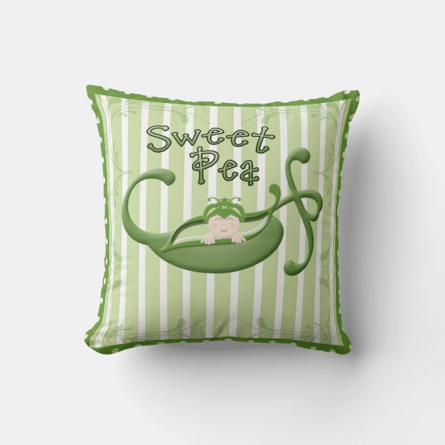 Sweet Pea Pillow (Front)