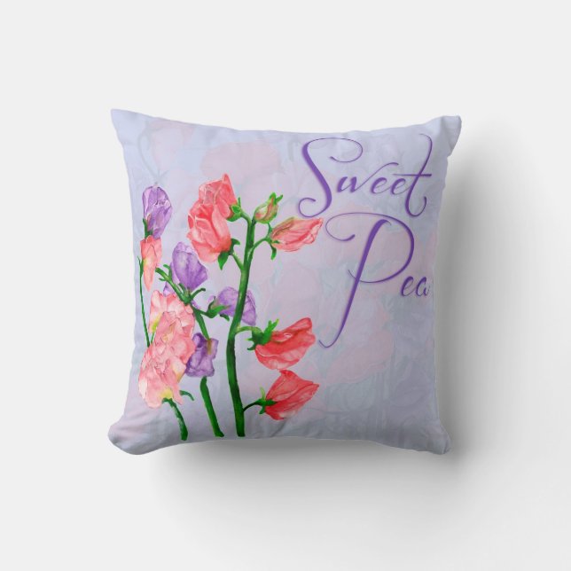 Sweet Pea Pillow (Front)