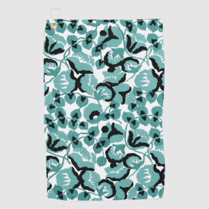 Sweet Pea (Teal) Fine Art Golf Towel