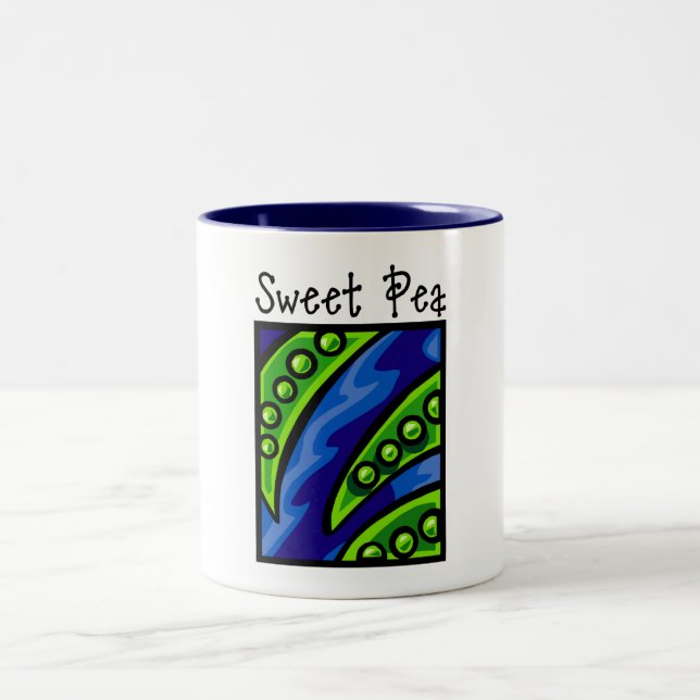 Sweet Pea Two-Tone Coffee Mug (Center)