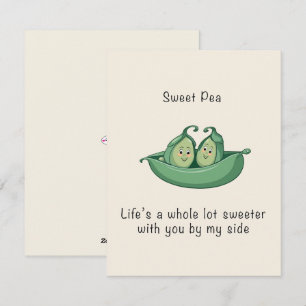 Sweet Pea Valentine Postcard