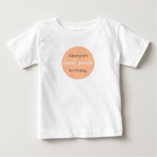 Sweet Peach 1st Birthday Baby T-Shirt