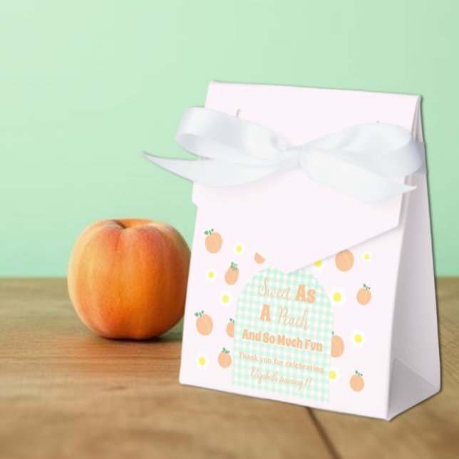 Sweet Peach 1st Birthday Favour Box (Creator Uploaded)