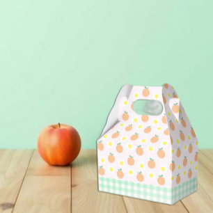 Sweet Peach 1st Birthday Favour Box