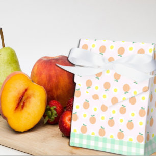 Sweet Peach 1st Birthday Favour Box
