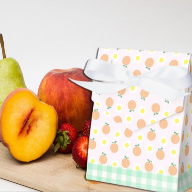 Sweet Peach 1st Birthday Favour Box (Creator Uploaded)
