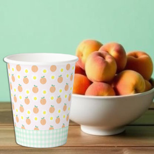 Sweet Peach 1st Birthday Paper Cups